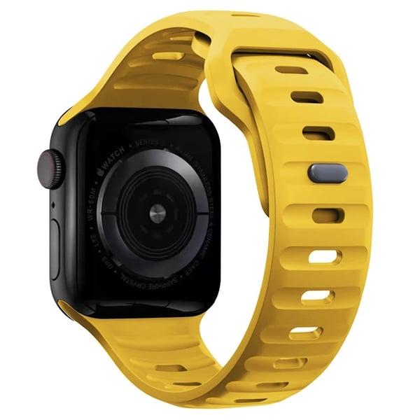 KALEBOL Apple Watch Series 49mm - 45mm - 44mm - 42mm Silikonarmbånd - Gul KALEBOL Apple Watch Series 49mm - 45mm - 44mm - 42mm Silikonarmbånd - Gul