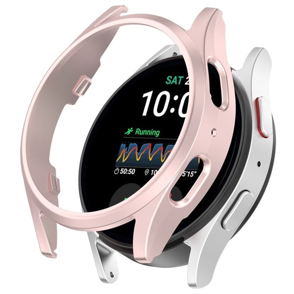 Samsung Galaxy Watch7 40mm Bump Resistant Watch Case Half Wrap Watch Cover Protector - Champagne Gold - Pink