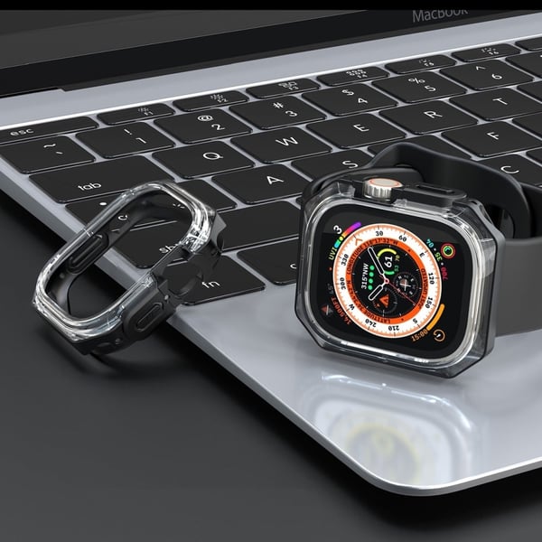 Apple Watch Series 4 / 5 / 6 / SE / SE (2022) 40mm Watch Frame Case Bump Resistant + Fleksibel Smartwatch Edge Protector - Svart
