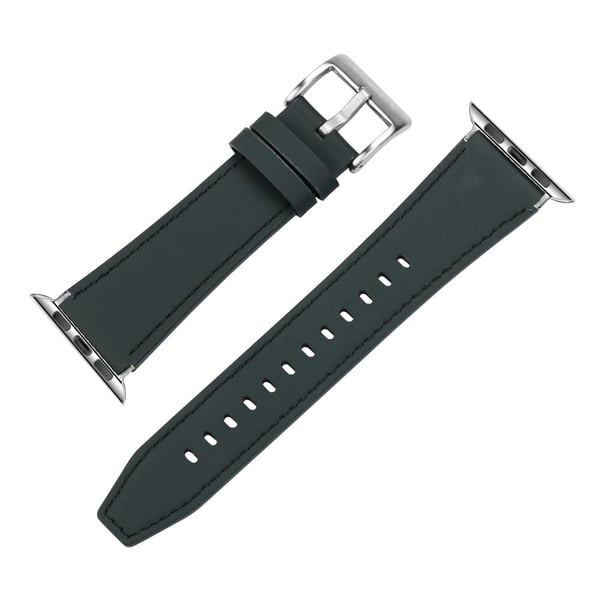 Apple Watch Series 41 mm - 40 mm - 38 mm klokkerem i ekte skinn - Blå