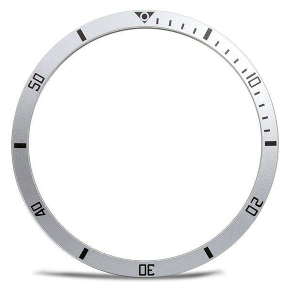 Samsung Galaxy Watch7 / Watch6 / Watch5 / Watch4 / 40mm Watch Bezel Ring Zinc Alloy Dial Bezel Adhesive Frame Ring Cover - Silver Samsung Galaxy Watch7 / Watch6 / Watch5 / Watch4 / 40mm Watch Bezel Ring Zinc Alloy Dial Bezel Adhesive Frame Ring Cover - Silver