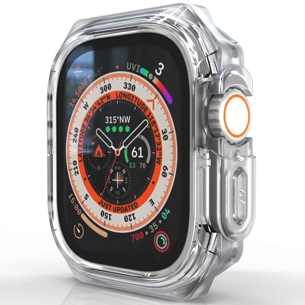 Apple Watch Series 4 / 5 / 6 / SE / SE (2022) 40mm Watch Frame Case Bump Resistant + Fleksibel Smartwatch Edge Protector - Gjennomsiktig