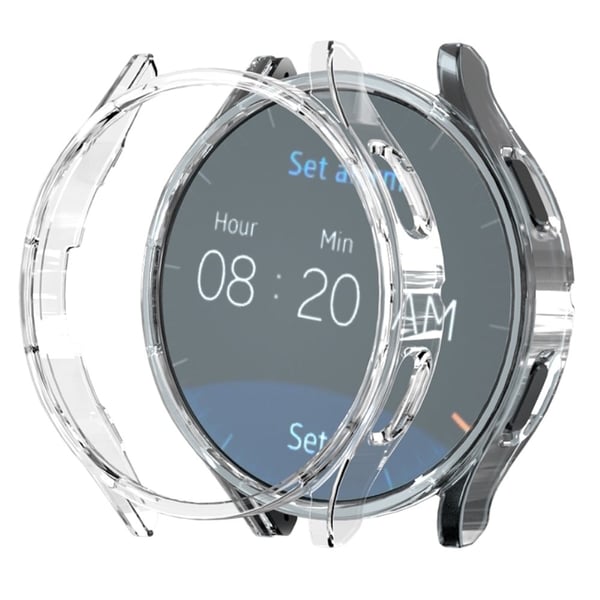 Samsung Galaxy Watch7 44mm asia ontto kova kolhun kestävä katsella tapauksessa kansi - Läpinäkyvä