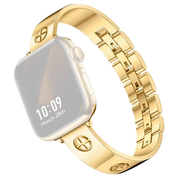 Apple Watch Series 41mm - 40mm - 38mm Armbånd i rustfritt stål - Gull