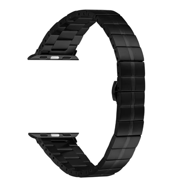 Apple Watch Series 41mm - 40mm - 38mm rustfritt stålrem - Svart Apple Watch Series 41mm - 40mm - 38mm rustfritt stålrem - Svart