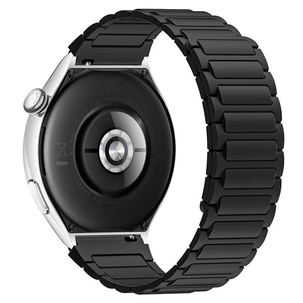 Huawei / Samsung Smart Watch Silikonbånd 22mm Universal magnetisk erstatningsrem - Svart