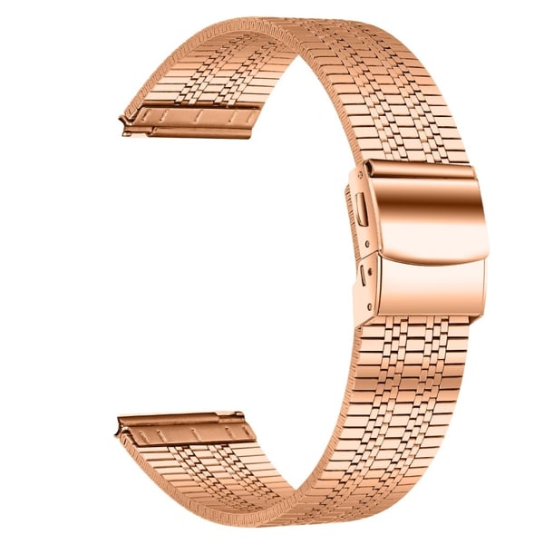 Samsung Galaxy Watch 46 mm rustfritt stålklokkearmbånd stilig 22 mm erstatningsarmbånd - Rose Gull Samsung Galaxy Watch 46 mm rustfritt stålklokkearmbånd stilig 22 mm erstatningsarmbånd - Rose Gull