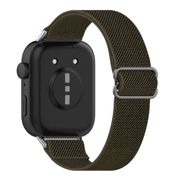 Huawei Watch Fit 3 Nylon Strap Stretchy Solo Loop Sport Watch Armbånd - Militærgrønn