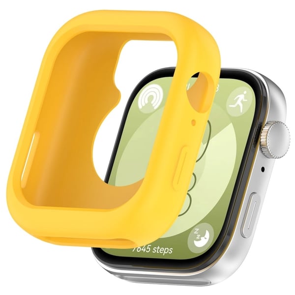 Huawei Watch Fit 3 Watch Case Soft Silicone Protective Frame - Yellow