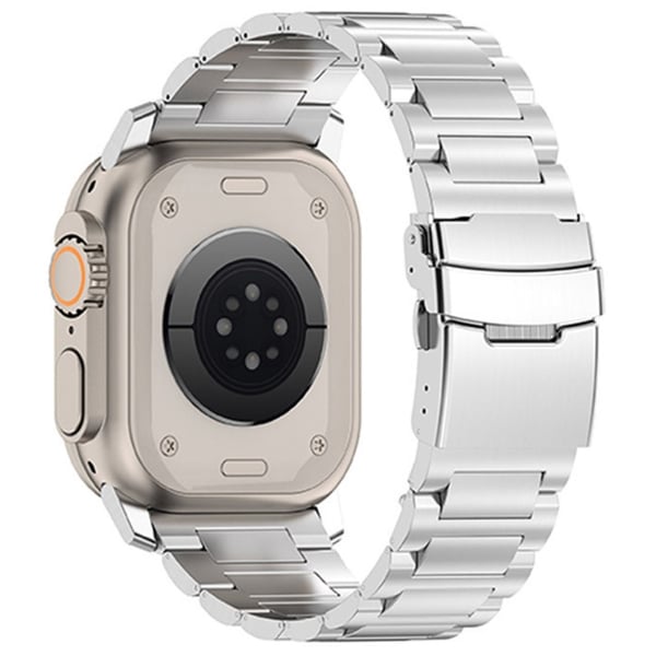 Apple Watch Series 49mm - 45mm - 44mm - 42mm Titanium Alloy Strap 26mm Band - Sølv