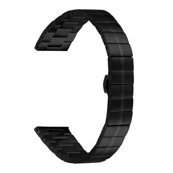 Garmin Vivomove Luxe / Garminmove Luxe klokkerem i rustfritt stål Erstatningsarmbånd - Svart Garmin Vivomove Luxe / Garminmove Luxe klokkerem i rustfritt stål Erstatningsarmbånd - Svart