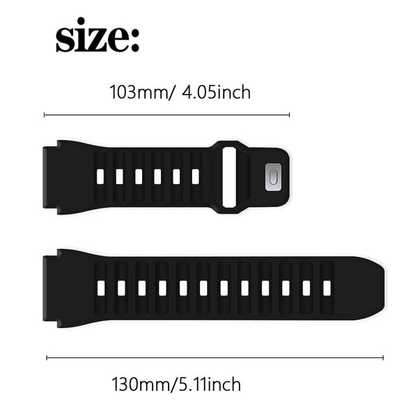 Garmin Fenix 7X Soft Silicone Watch Strap Adjustable Wrist Band Replacement - Red