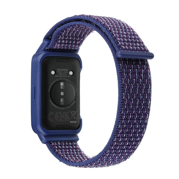 Huawei Band 8 / 9 Nylon Loop Watch hihna integroitu joustava suojakotelo - Indigonsininen