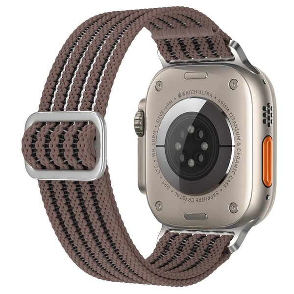 Apple Watch Series 41mm - 40mm - 38mm Woven Nylon Watch Strap Breathable Band - Smoky Purple