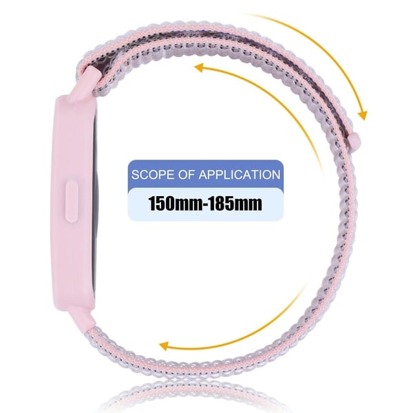 Huawei Band 8 / 9 Nylon Loop Watch Strap with Integrated Flexible Protective Case - Army Green