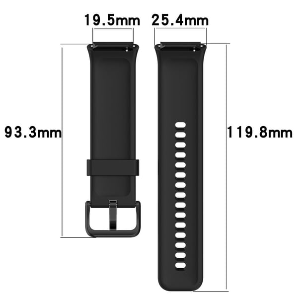 SKG V7 / V7 Pro Klockarmband Mjukt silikonarmband Justerbart spänne - Vit