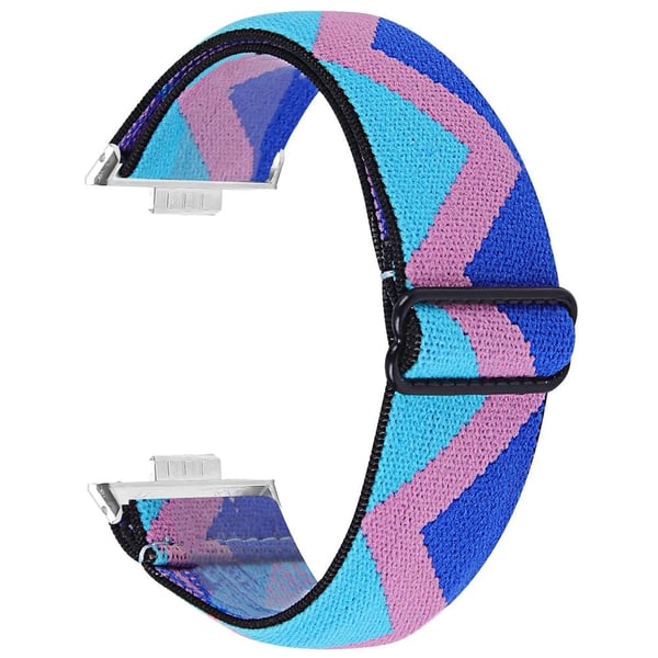 Huawei Watch Fit 3 Nylon Watch Strap Pattern Print Adjustable Elastic Wrist Band - 1#