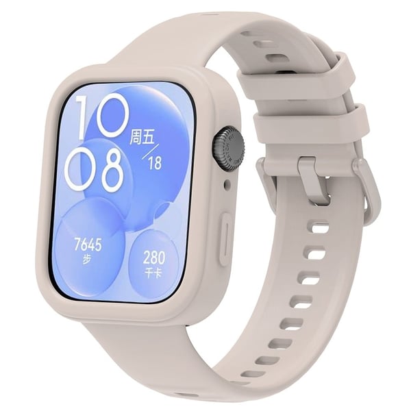 Huawei Watch Fit 3 Silikonarmbånd med urkasse - Stjernelys