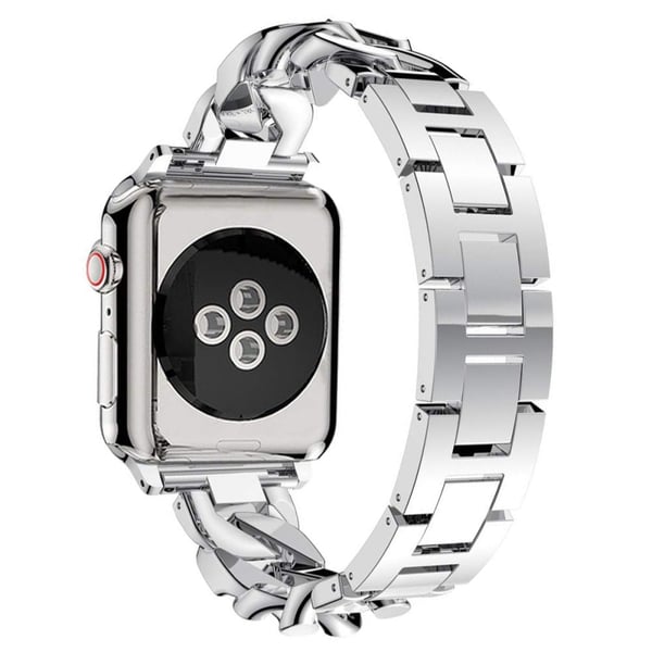Apple Watch Series 41mm - 40mm - 38mm Watch Strap Zinc Alloy Band - Silver