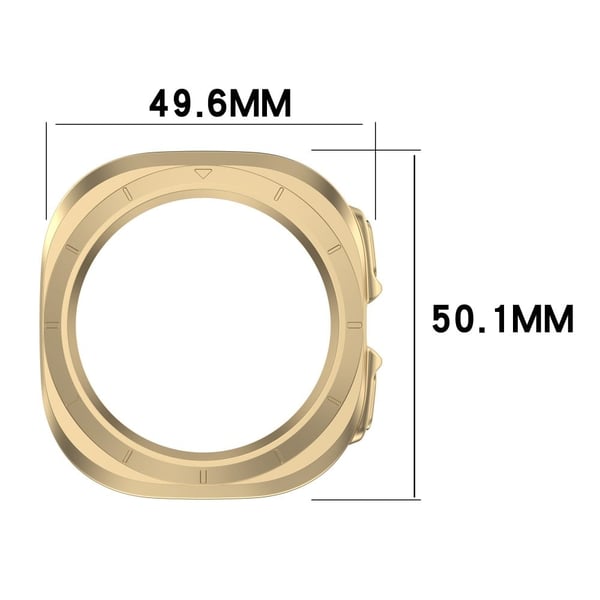 Samsung Galaxy Watch Ultra 47 mm hardt støtsikkert dekseletui med halvbeskyttelse - Midnattsblå