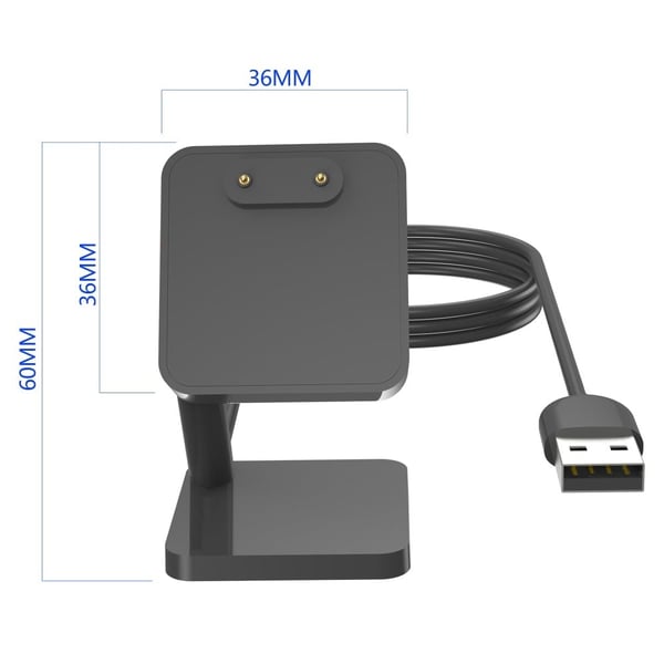 Samsung Galaxy Fit3 R390 ladestativ for smartklokke, lader og skjermholder med 1 m kabel