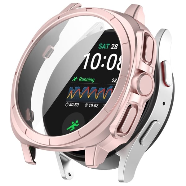 Samsung Galaxy Watch7 44mm Anti-Collision Flexible Watch Case Protective Frame - Pink Samsung Galaxy Watch7 44mm Anti-Collision Flexible Watch Case Protective Frame - Pink