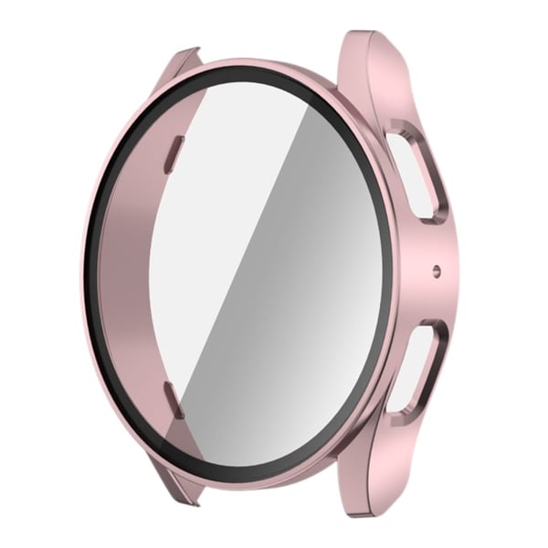Samsung Galaxy Watch7 44 mm støtsikkert urdeksel med innebygd film i herdet glass - Rose Gull