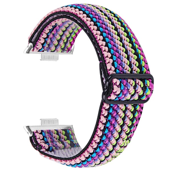Huawei Watch Fit 3 Nylon Watch Strap Pattern Print Adjustable Elastic Wrist Band - 9#