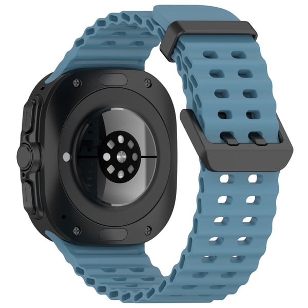 Samsung Galaxy Watch Ultra 47 mm silikonklokkerem med dobbel spenne - Blå