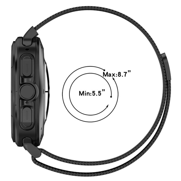 Samsung Galaxy Watch Ultra 47 mm klokkerem med magnetisk spenne i metall Milanese-armbånd - Rosa Rose