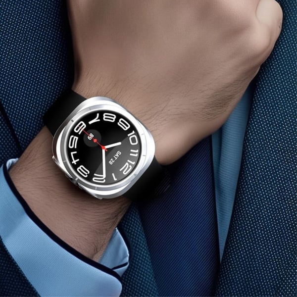 Samsung Galaxy Watch Ultra 47 mm hardt støtsikkert dekseletui for hule klokker - Hvit