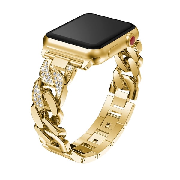 Apple Watch Series 41mm - 40mm - 38mm kellon hihna sinkkiseos ranneke - Kulta