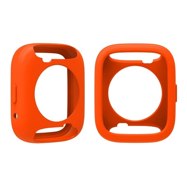 Xiaomi Redmi Watch 3 Active silikonihihna korvaava rannerengas kellon kotelon kanssa - Oranssi