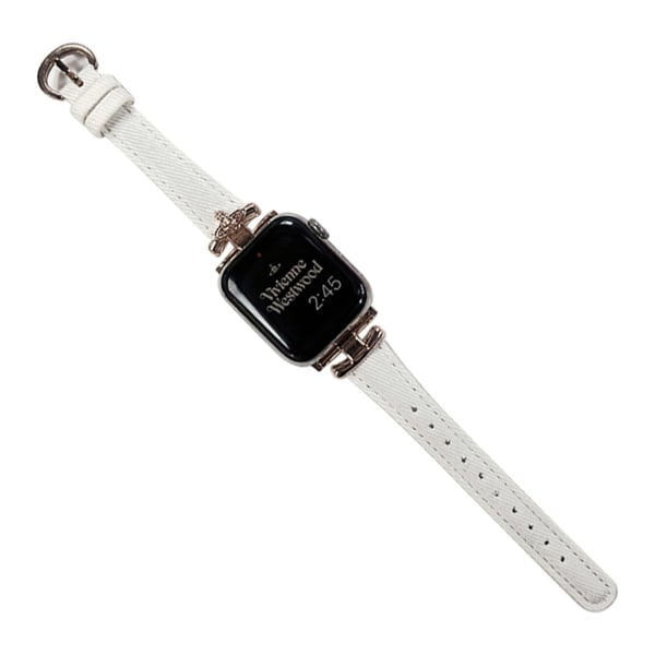 Apple Watch 41 mm / 40 mm / 38 mm denimarmbånd - Hvit / Spenne I Roségull