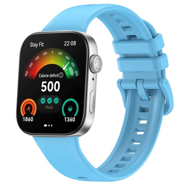 Huawei Watch Fit 3 Erstatningsklokkerem av myk silikon - Himmelblå