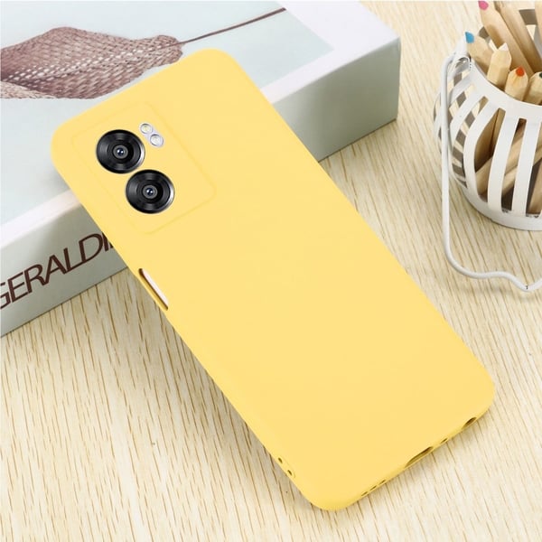 Matte Liquid OnePlus Nord N300 silikone cover - Gul