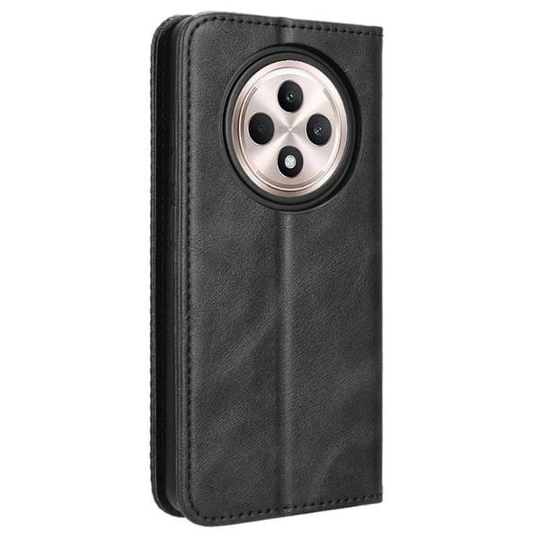 Bofink Vintage Oppo Reno12 F lærveske - Svart