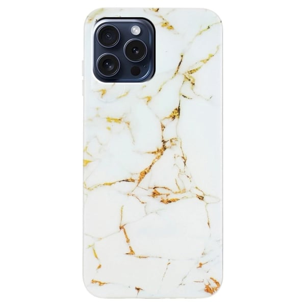 Marmormotiv iPhone 16 Pro Max skal - Vit