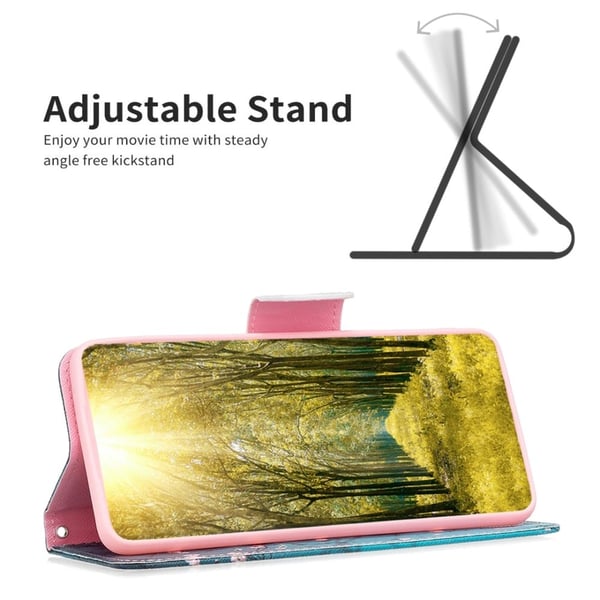 Wonderland iPhone 16 Plus flip-etui - Plommeblomst