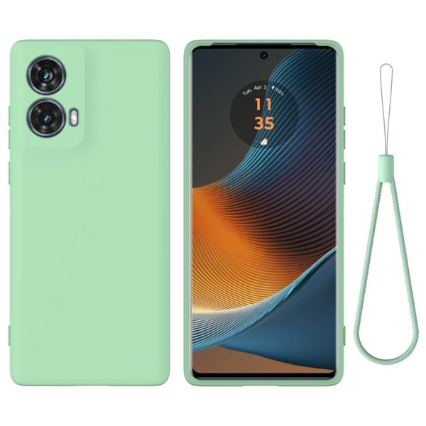 Matt flytende silikondeksel for Motorola Moto G85 - Grønn