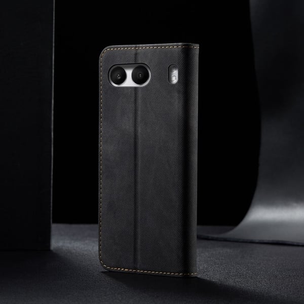 Jeans OnePlus Nord 4 flip case - Musta