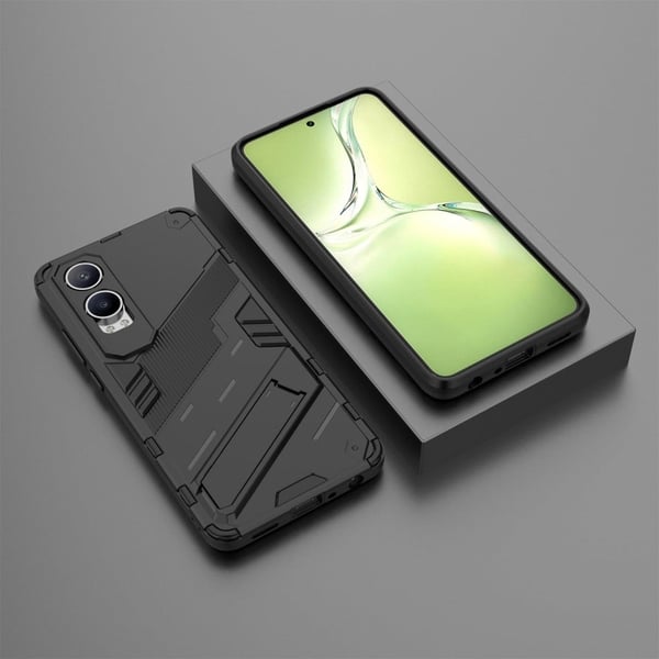 Stødsikkert moderne OnePlus Nord CE4 / Oppo K12x hybridcover - Sort