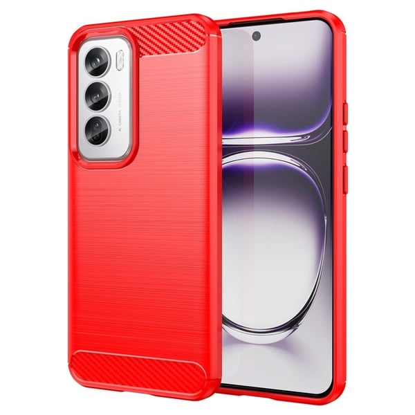 Carbon Flex Oppo Reno12 Pro kotelot - Punainen
