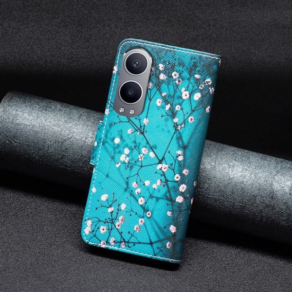 Wonderland OnePlus Nord CE4 Lite flip-etui - Plommeblomst