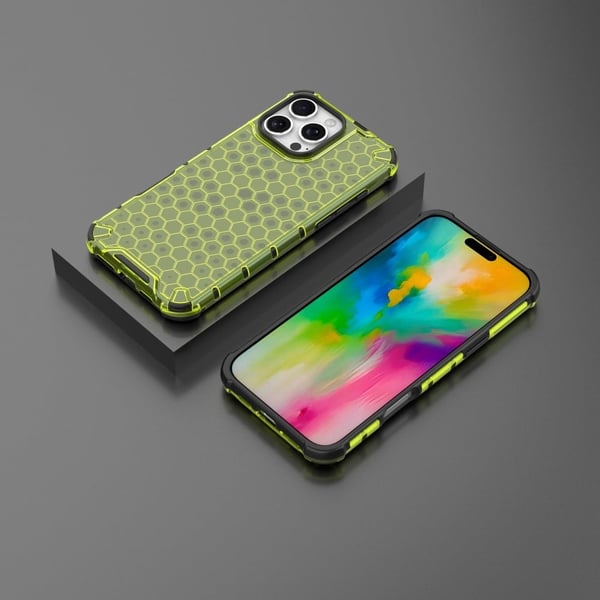 Bofink Honeycomb iPhone 16 Pro Max deksel - Grønn