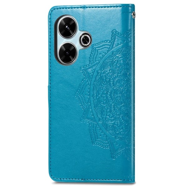 Mandala Xiaomi Redmi 13 læderetui - Blå