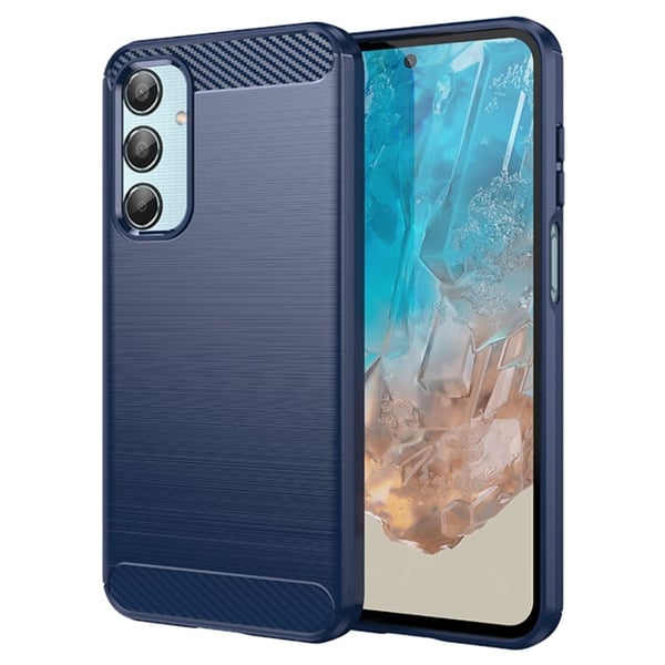 Carbon Flex Samsung Galaxy M35 cover - Blå