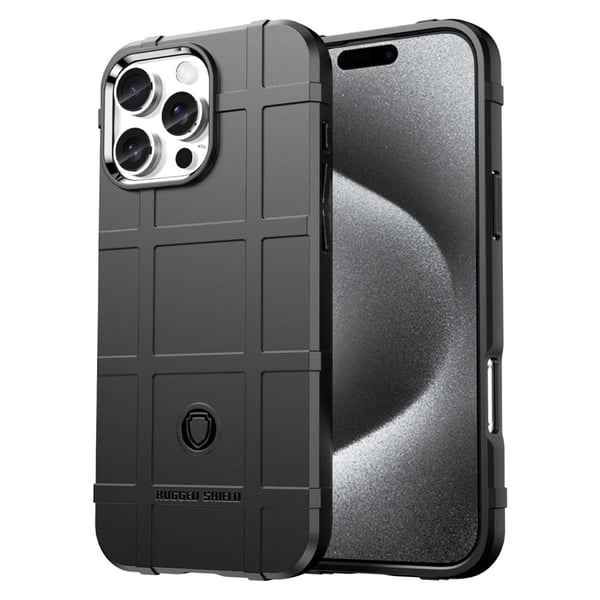 Rugged Shield iPhone 16 Pro Max deksel - Svart