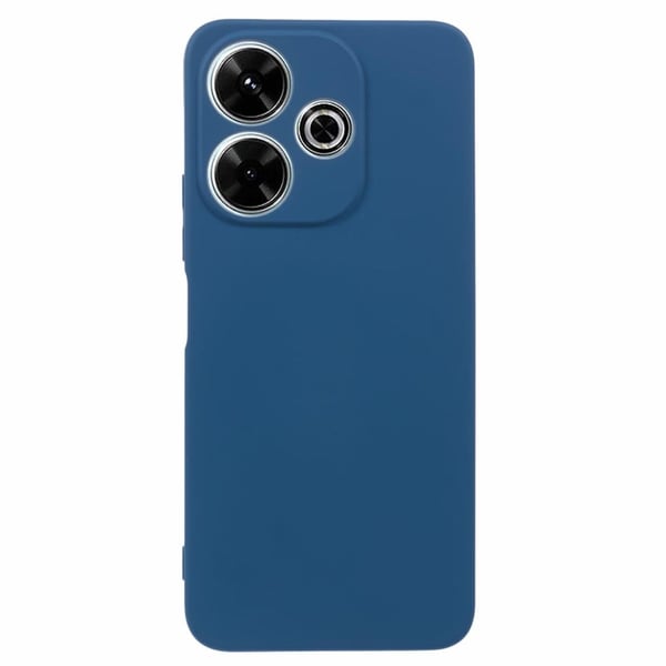 Mikrofiberfôret deksel i mykt gummi for Xiaomi Redmi 13 / Xiaomi Redmi Note 13R - Safir