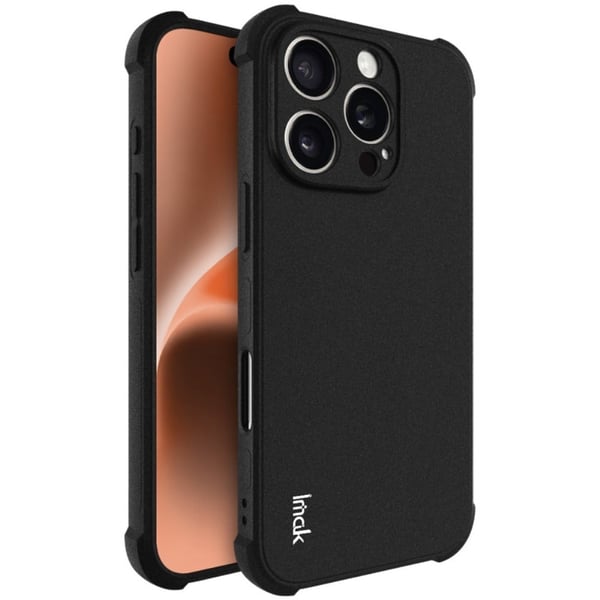 Pehmeä ja mattapintainen kuori iPhone 16 Pro - Musta